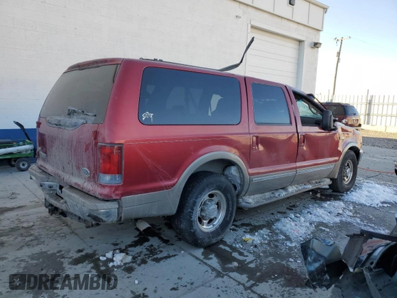 2002 Ford Excursion Limited z VIN 1FMNU42F22ED63582, wystawiony jako Copart lot #87511635 z przebiegiem 384 594 mil mil oraz Czysty tytuł • Clean title. Historia ofert i sprzedaży dostępna na DreamBid. Obrazek 3.