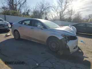 2014 Ford Fusion Titanium with VIN 3FA6P0K90ER228580, listed as a Copart auction lot 49986585 with Not Provided miles and Salvage Title. Bid and sale history available at DreamBid. Image 4.