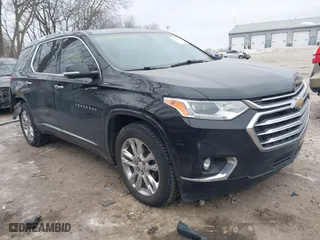2018 Chevrolet Traverse High Country with VIN 1GNEVKKW0JJ101899, listed as a IAAI auction lot 41398396 with 107,055 mi miles. Bid and sale history available at carsss.com. Image 1.