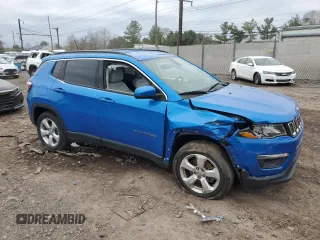 2018 Jeep Compass Latitude with VIN 3C4NJDBB9JT150296, listed as a Copart auction lot 51248845 with 44,565 mi miles and Salvage Title. Bid and sale history available at carsss.com. Image 4.