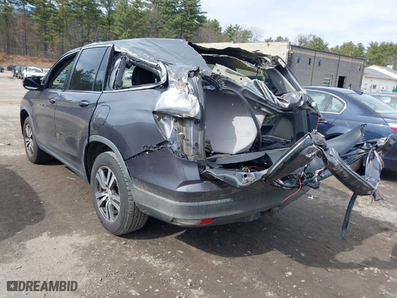 2016 Honda Pilot EX-L with VIN 5FNYF6H55GB023645, listed as a IAAI auction lot 41784613 with 146,724 mi miles. Bid and sale history available at carsss.com. Image 3.
