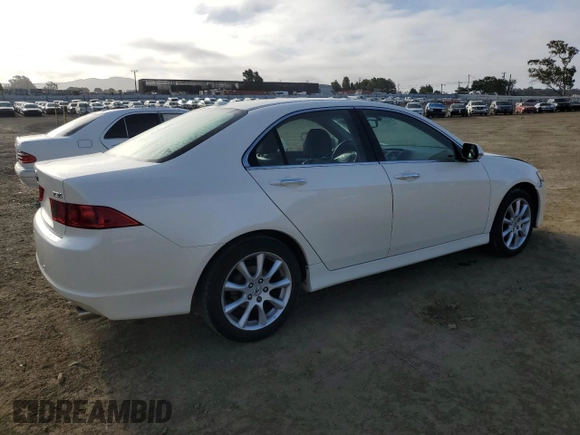 2006 Acura TSX with VIN JH4CL96826C036817, listed as a Copart auction lot 57084175 with 80,646 mi miles and Salvage title. Bid and sale history available at DreamBid. Image 3.