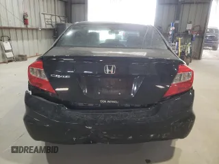2012 Honda Civic EX-L with VIN 19XFB2F93CE004657, listed as a Copart auction lot 53540115 with 199,443 mi miles and Salvage Title. Bid and sale history available at DreamBid. Image 6.