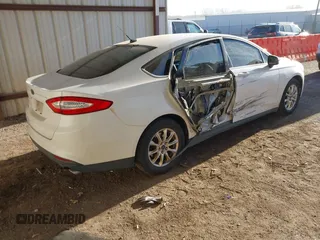 2015 Ford Fusion S with VIN 3FA6P0G75FR127320, listed as a IAAI auction lot 41868697 with 150,858 mi miles. Bid and sale history available at carsss.com. Image 4.
