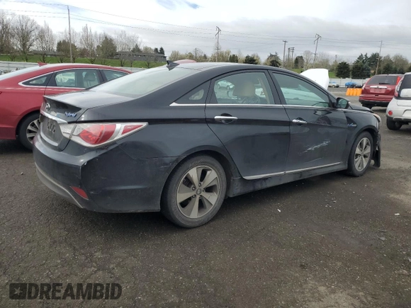 2012 Hyundai Sonata Hybrid with VIN KMHEC4A45CA043569, listed as a Copart auction lot 50185855 with 120,728 mi miles and Salvage Title. Bid and sale history available at DreamBid. Image 3.