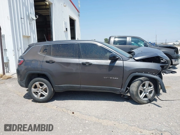 2023 Jeep Compass Sport with VIN 3C4NJDANXPT571285, listed as a IAAI auction lot 42314882 with 17,957 mi miles and . Bid and sale history available at DreamBid. Image 13.