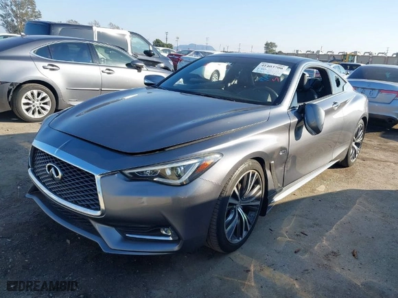 2018 Infiniti Q60 3.0t LUXE with VIN JN1EV7EK9JM343297, listed as a IAAI auction lot 41403700 with 38,995 mi miles. Bid and sale history available at carsss.com. Image 2.