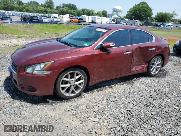 2011 Nissan Maxima SV with VIN 1N4AA5AP5BC850823, listed as a Copart auction lot 60701225 with 78,584 mi miles and Salvage title. Bid and sale history available at DreamBid. Image 1.