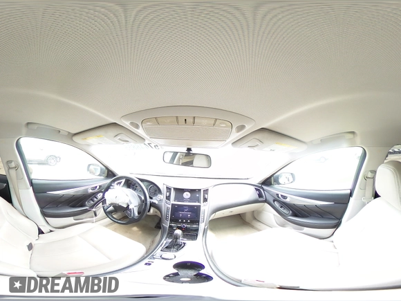2015 Infiniti Q50 with VIN JN1BV7AP7FM355170, listed as a Copart auction lot 57448855 with 207,871 mi miles and Salvage title. Bid and sale history available at DreamBid. Image 14.