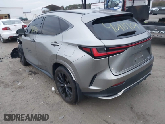 2022 Lexus NX with VIN 2T2KGCEZ5NC003823, listed as a IAAI auction lot 40915104 with 44,165 mi miles. Bid and sale history available at carsss.com. Image 3.