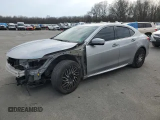2018 Acura TLX Advance with VIN 19UUB2F71JA000811, listed as a Copart auction lot 46402165 with 84,197 mi miles and Salvage Title. Bid and sale history available at DreamBid. Image 1.