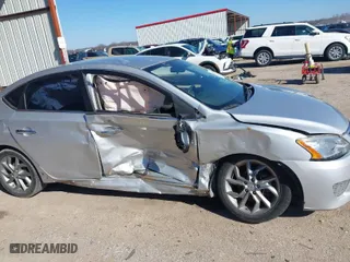 2013 Nissan Sentra SR with VIN 3N1AB7AP6DL673017, listed as a IAAI auction lot 41478201 with 144,884 mi miles. Bid and sale history available at carsss.com. Image 6.