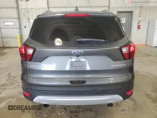 2019 Ford Escape Titanium with VIN 1FMCU0J91KUC02268, listed as a Copart auction lot 54150445 with 165,897 mi miles and Salvage title. Bid and sale history available at DreamBid. Image 6.
