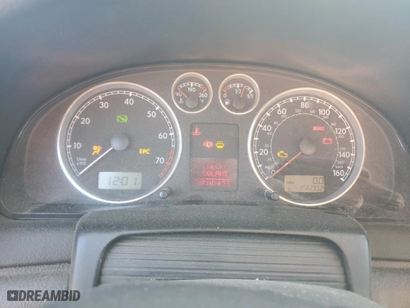 2003 Volkswagen Passat GLX with VIN WVWRH63B43P342403, listed as a Copart auction lot 76988364 with 156,002 mi miles and Salvage Title. Bid and sale history available at carsss.com. Image 9.