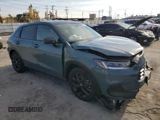 2024 Honda HR-V Sport with VIN 3CZRZ1H57RM732097, listed as a Copart auction lot 45940745 with 8,870 mi miles and Salvage Title. Bid and sale history available at DreamBid. Image 4.
