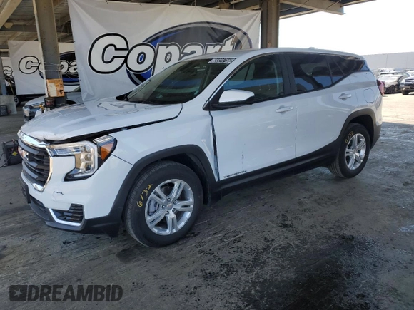 2024 GMC Terrain SLE with VIN 3GKALMEG9RL349154, listed as a Copart auction lot 63334715 with 25,151 mi miles and Salvage title. Bid and sale history available at DreamBid. Image 1.