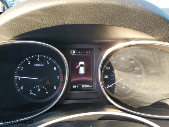 2017 Hyundai Santa Fe Sport 2.0T Ultimate with VIN 5XYZWDLA6HG503166, listed as a Copart auction lot 46599965 with 62,809 mi miles and Salvage Title. Bid and sale history available at carsss.com. Image 9.