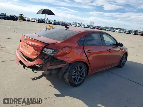2021 Kia Forte GT-Line z VIN 3KPF34AD0ME388791, wystawiony jako Copart lot #46462945 z przebiegiem 56 346 mil mil oraz Szkoda całkowita • Salvage title. Historia ofert i sprzedaży dostępna na DreamBid. Obrazek 3.