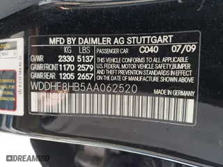 2010 Mercedes-Benz E-Class E 350 Luxury with VIN WDDHF8HB5AA062520, listed as a IAAI auction lot 41698049 with 222,842 mi miles. Bid and sale history available at carsss.com. Image 9.