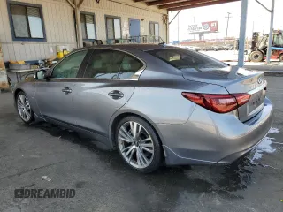 2020 Infiniti Q50 Luxe z VIN JN1EV7AP9LM203562, wystawiony jako Copart lot #57536415 z przebiegiem 48 790 mil mil oraz Szkoda całkowita • Salvage title. Historia ofert i sprzedaży dostępna na DreamBid. Obrazek 2.