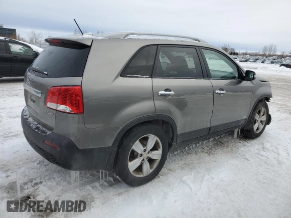 2013 Kia Sorento EX with VIN 5XYKUDA21DG319556, listed as a Copart auction lot 43844915 with 206,500 mi miles and Salvage Title. Bid and sale history available at carsss.com. Image 3.