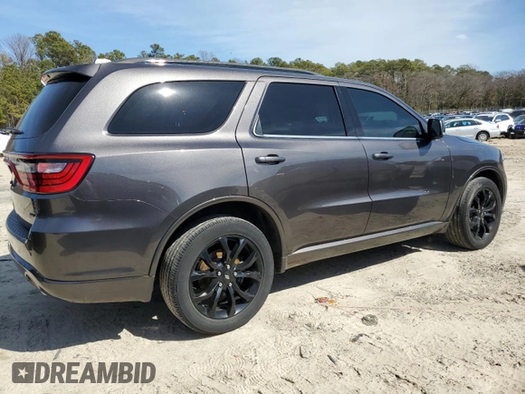 2019 Dodge Durango GT Plus with VIN 1C4RDJDG9KC702554, listed as a Copart auction lot 48311575 with 53,326 mi miles and Salvage Title. Bid and sale history available at DreamBid. Image 3.