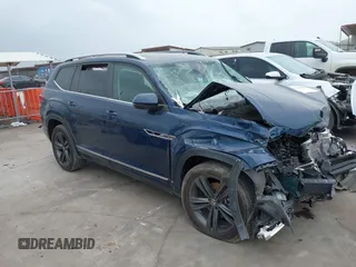 2022 Volkswagen Atlas SEL R-Line z VIN 1V2AR2CA6NC505619, wystawiony jako IAAI lot #41962271 z przebiegiem 30 513 mil mil oraz . Historia ofert i sprzedaży dostępna na DreamBid. Obrazek 1.