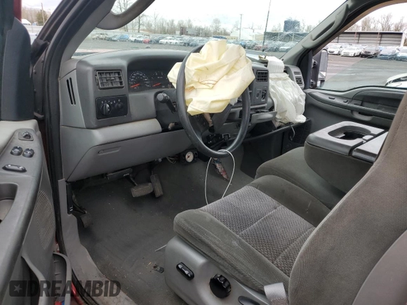 2003 Ford Super Duty F-250 XL with VIN 1FTNX21P23EB54483, listed as a Copart auction lot 84899354 with 0 mi miles and Salvage Title. Bid and sale history available at carsss.com. Image 8.