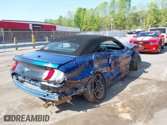 2022 Ford Mustang EcoBoost z VIN 1FATP8UH4N5102828, wystawiony jako IAAI lot #42073571 z przebiegiem 69 931 mil mil oraz . Historia ofert i sprzedaży dostępna na DreamBid. Obrazek 4.