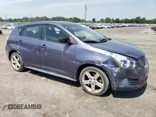 2009 Pontiac Vibe 1SB with VIN 5Y2SP67039Z431857, listed as a Copart auction lot 62357425 with 104,786 mi miles and Salvage title. Bid and sale history available at DreamBid. Image 4.
