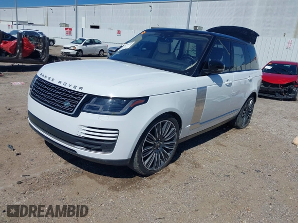 2022 Land Rover Range Rover Westminster z VIN SALGS2RU3NA460712, wystawiony jako IAAI lot #41578730 z przebiegiem 57 119 mil mil oraz . Historia ofert i sprzedaży dostępna na DreamBid. Obrazek 2.