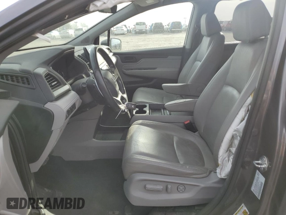 2019 Honda Odyssey EX-L with VIN 5FNRL6H75KB042882, listed as a Copart auction lot 49589845 with 90,835 mi miles and Salvage Title. Bid and sale history available at DreamBid. Image 7.