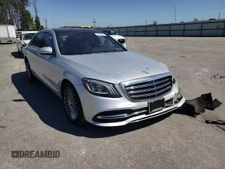 2018 Mercedes-Benz S 560 with VIN WDDUG8GB6JA380370, listed as a Copart auction lot 48717455 with 48,102 mi miles and Salvage Title. Bid and sale history available at carsss.com. Image 10.