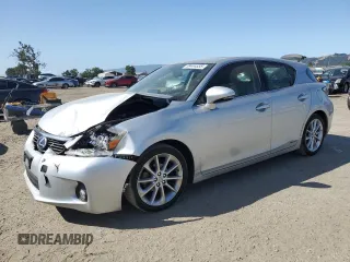 2011 Lexus CT 200h with VIN JTHKD5BH1B2004562, listed as a Copart auction lot 59444535 with 102,691 mi miles and Salvage title. Bid and sale history available at DreamBid. Image 1.