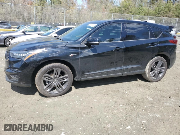 2020 Acura RDX w/A-Spec Pkg with VIN 5J8TC2H61LL018469, listed as a Copart auction lot 50243355 with 0 mi miles and Salvage Title. Bid and sale history available at carsss.com. Image 1.