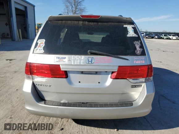 2008 Honda Odyssey EX-L with VIN 5FNRL38708B050394, listed as a Copart auction lot 49284105 with 163,827 mi miles and Salvage Title. Bid and sale history available at carsss.com. Image 6.