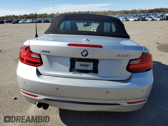 2016 BMW 2 Series 228i xDrive with VIN WBA1L9C57GV767345, listed as a Copart auction lot 45226505 with 78,327 mi miles and Salvage Title. Bid and sale history available at carsss.com. Image 6.
