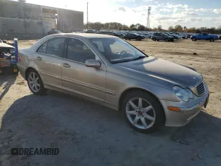 2003 Mercedes-Benz C 230 Kompressor with VIN WDBRF40J43F413609, listed as a Copart auction lot 78871514 with 175,748 mi miles and Salvage Title. Bid and sale history available at DreamBid. Image 4.
