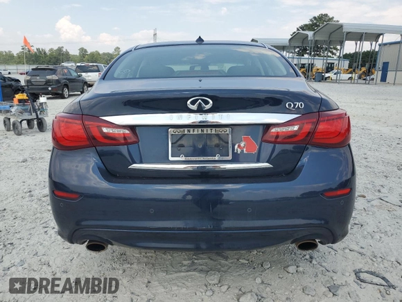 2016 Infiniti Q70 with VIN JN1BY1AP2GM221138, listed as a Copart auction lot 63780435 with 134,042 mi miles and Salvage title. Bid and sale history available at DreamBid. Image 6.