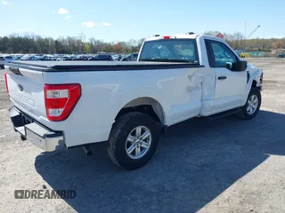 2021 Ford F-150 XL with VIN 1FTMF1EB8MKD78836, listed as a IAAI auction lot 41960797 with 57,461 mi miles. Bid and sale history available at carsss.com. Image 4.