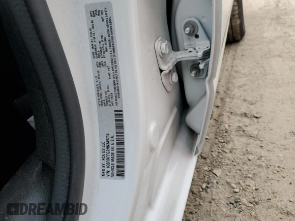 2022 Ram 1500 Big Horn with VIN 1C6RRFFG2NN349716, listed as a Copart auction lot 42399635 with Not provided miles and Salvage title. Bid and sale history available at DreamBid. Image 12.