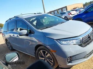 2023 Honda Odyssey Touring with VIN 5FNRL6H84PB005208, listed as a IAAI auction lot 41374452 with 60,288 mi miles and . Bid and sale history available at DreamBid. Image 14.
