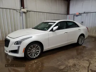 2018 Cadillac CTS Sedan Luxury AWD with VIN 1G6AX5SX6J0142851, listed as a Copart auction lot 53814185 with 53,747 mi miles and Salvage Title. Bid and sale history available at carsss.com. Image 1.