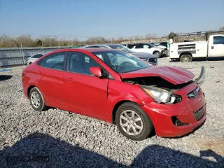 2013 Hyundai Accent GLS with VIN KMHCT4AE0DU329782, listed as a Copart auction lot 48568675 with 155,639 mi miles and Salvage Title. Bid and sale history available at carsss.com. Image 4.