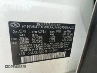 2019 Hyundai Santa Fe SEL z VIN 5NMS33AD4KH045481, wystawiony jako Copart lot #61013525 z przebiegiem 149 253 mil mil oraz Czysty tytuł • Clean title. Historia ofert i sprzedaży dostępna na DreamBid. Obrazek 10.