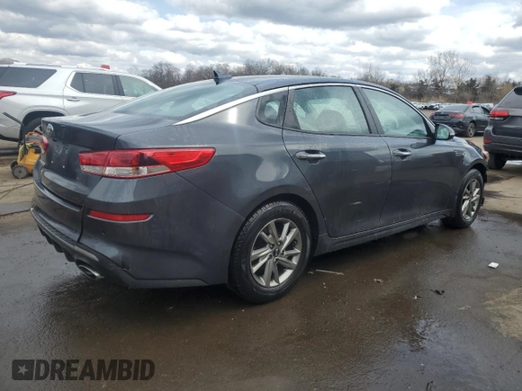2019 Kia Optima LX with VIN 5XXGT4L34KG305263, listed as a Copart auction lot 52525685 with 87,438 mi miles and Salvage Title. Bid and sale history available at carsss.com. Image 3.