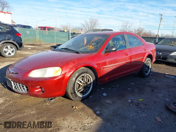 2001 Chrysler Sebring with VIN 1C3AL56U41N730800, listed as a IAAI auction lot 41437419 with 112,254 mi miles and . Bid and sale history available at DreamBid. Image 2.