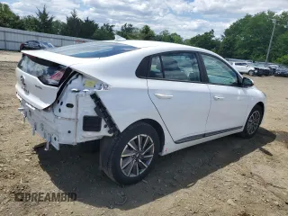 2021 Hyundai Ioniq SE with VIN KMHC75LJ2MU079174, listed as a Copart auction lot 58291294 with 24,377 mi miles and Salvage title. Bid and sale history available at DreamBid. Image 3.