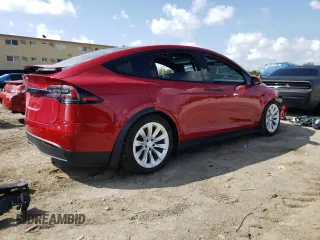 2023 Tesla Model X with VIN 7SAXCBE5XPF367136, listed as a Copart auction lot 45357254 with 13,036 mi miles and Salvage Title. Bid and sale history available at DreamBid. Image 3.