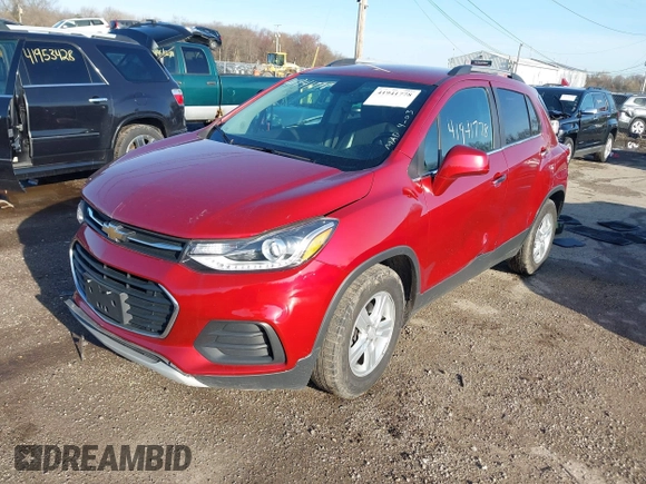 2018 Chevrolet Trax LT with VIN 3GNCJLSB5JL307086, listed as a IAAI auction lot 41941778 with 109,985 mi miles and . Bid and sale history available at carsss.com. Image 17.